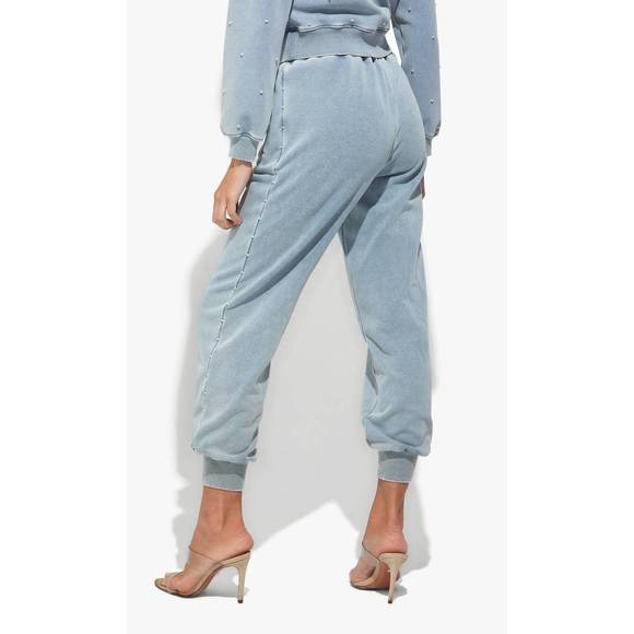 NEW GENERATION LOVE giada sweatpants in washed denim/pearl - Picture 3 of 3
